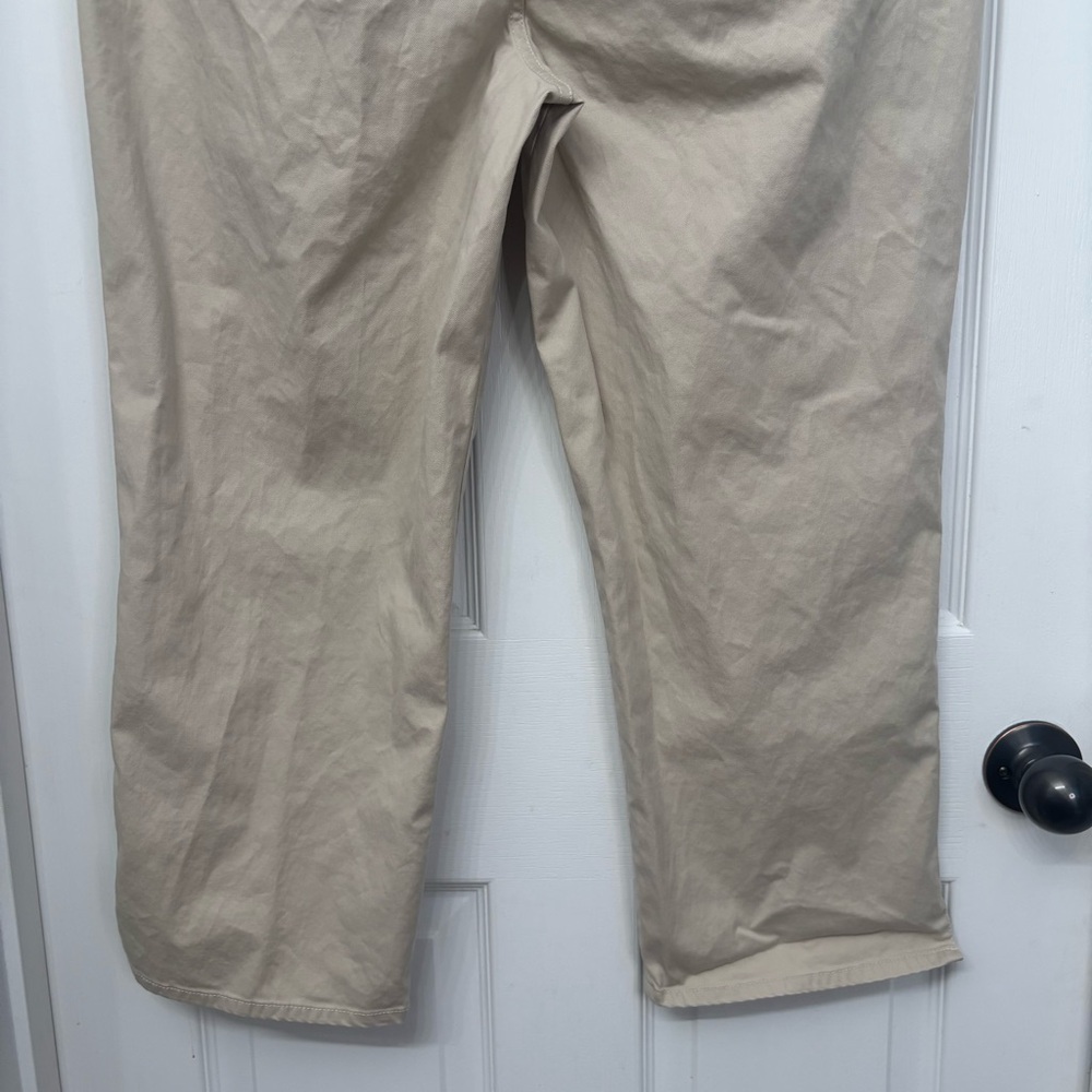 Khaki Stretch Capri Pants | Eddie Bauer 16 - Picture 9 of 10